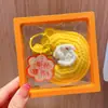 Feliz Festival de Mediados de Otoño 2026 Nuevo Modelo Llavero Colgante de Conejo de Lana, Etiqueta con Diseño de Flor y Luna, Decoración para Bolso, Pequeño Regalo