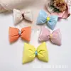Algodón Relleno de Lazo de Color Caramelo Bordado de Letras Tela Impermeable Nudo de Almohada Accesorios DIY Accesorios para el Cabello Accesorios para Ropa