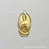 Clip de dinero para llaves con forma de concha de agua Oro puro Atrae riqueza Cadena para teléfono móvil Colgante Personalizable Al por mayor Colgante de los Cinco Dioses de la Riqueza