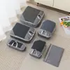 Set de cinco piezas de malla de bolsas de almacenamiento de viaje compresibles, organizador de equipaje, bolsa portátil para empacar ropa para viajes de negocios y viajes