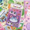 Pegatinas de caras cambiantes de animales de niña, regalo educativo para niños de jardín de infantes, collage de caras DIY, venta al por mayor transfronteriza