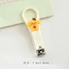 Mini Cortauñas de Dibujos Animados Lindo Portátil Anti-Salpicaduras Plegable para Niños Herramienta de Manicura para Niñas