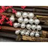 Moda Hebilla de Perla Artificial Cosida a Mano Colgante de Cristal Tirador de Cremallera Campana Ropa Bolsas Zapatos Accesorios DIY Metabo