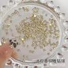 Acessórios de Nail Art com Strass Cor Champanhe Mini Pequenas Decorações Redondas de Diamante em Liga Metálica Bola de Strass Artesanal Decoração de Unha