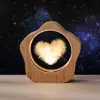 Luz de Noche de Cristal de Estrella Cielo Estrellado de Luna Delfín Medusa Decoración de Escritorio de Dormitorio Regalo de Cumpleaños Creativo para Mamá