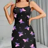 1 Pieza-EE. UU. Estilo Sexy Camisón para Mujer Estilo Dulce de Dibujos Animados