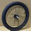 Bicicleta Infantil Aro de Acero Ruedas Delanteras y Traseras 12-16-20 Pulgadas Rueda de Bicicleta Buje Rueda con Llanta Accesorios para Cochecito Universal