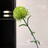 Arreglo Floral Moderno para el Hogar Chino, Flor Artificial, Tacto de Flor Artificial, Bambú de Piedra Verde, Exhibición de Habitación Modelo, Bola de Pelo Verde de Goma Suave