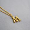 Europeo y americano celi hipster retro creativo 26 letras inglesas 1.5cm colgante de bambú collar simple Joker