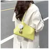 Bolso de mano estilo coreano para mujer, bolso tote simple y elegante para el día a día de dama, bolso de hombro moderno y versátil para el trabajo.