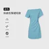 Vestido preto curto para mulheres, estilo Hepburn de verão, plissado, acinturado, de manga curta, ombro a ombro, vestido de festa, mini vestido bodycon sexy
