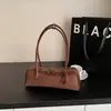 Bolso de Hombro para Mujer Estilo Francés, Bolso tipo Baguette para Salchicha de Nicho, Otoño 2025, Retro, Mate, para el Trabajo, Commuter