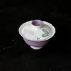 Juego de té de cerámica con decoración bajo vidriado, motivos de mariposa y flor pintados a mano, taza de té pequeña con tapa en nuevo estilo chino para té kung fu