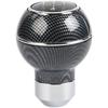 Modificación de coche universal 5 velocidades cabeza de marcha manual grano de fibra de carbono cabeza de mango de marcha cabeza de palo de onda de madera de melocotón palanca de cambios personalizada
