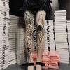 Medias de Telaraña de Eclipse de Halloween Estilo Punk Gótico Oscuro Seda Negra Estampado Telaraña Araña Femenina Medias de Corte Arbitrario