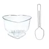 Taza Transparente para Mousse Taza Alta para Pudín Taza de Salvado de Trigo Taza para Pastel Taza Desechable de Plástico Resistente a Altas Temperaturas Taza de Mesa para Postres