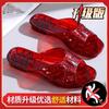Nuevas Pantuflas de Plástico para Baño para Mujer para Usar Afuera Verano Pantuflas de Cristal Antideslizantes Pies Sin Olor Zapatos de Gelatina de Plástico Transparente