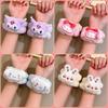 Pulsera de Felpa Cara Linda Lavado Facial Absorbente Felpa Pulsera Infantil Lavado de Manos Mangas Anti-Humedad Goteo