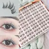 Pestañas Postizas Transfronterizas de Gran Volumen, Estilo Elfo Ojos de Gato, Look Mestizo Ligero, Expresión Facial Intensa, Distintivas y Esponjosas, Pestañas Postizas sin Pegamento