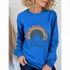 Sudadera de Cuello Redondo Transfronteriza para Mujer con Estampado de Arcoíris, Popular en Amazon y Wish, Artículo al por Mayor en Temu