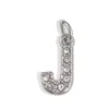 [Procesamiento Personalizado] Colgante de Acero Inoxidable con Incrustaciones de Diamantes de 26 Letras Estilo Europeo y Americano Transfronterizo para Collar y Pendientes DIY Accesorios Hechos a Mano