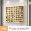 Estante de exhibición de pared para juegos de té y hojas de té, hecho de madera maciza, con compartimentos para colgar tazas y teteras