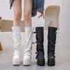 Botas Altas para Mujer Debajo de la Rodilla 2026 Nuevo Estilo Bota Larga con Hebilla de Cinturón Zapatos que Aumentan la Altura Versátiles Botas para Mujer que Realzan la Altura