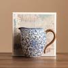 Copa de Feria de Cerámica de Fábrica Horno Ru Chino Azul y Blanco Loto Mar de Té Divisor de Té Pintado a Mano Pintado con Oro Copa Masculina No Caliente