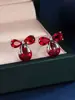 Pendientes de Lazo Super Brillantes Incrustados con Circonita de Lujo Ligero, Accesorios para Orejas de Circonita Versátiles y Elegantes, Pendientes para Viajar Exquisitamente Diseñados