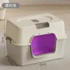Bandeja de Areia para Gatos Anti-totalmente Fechada Desodorante Desodorante Banheiro para Gatos Extra-grande Bandeja de Areia Anti-respingo Banheiro para Gatos Extra-grande