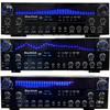 Amplificador de potencia doméstico de alta potencia de 500 W, amplificador de potencia de cinco canales, amplificador de potencia para canciones K altas, control remoto Bluetooth incorporado