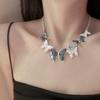 Collar de Mariposa Dopamina Colorido para Mujer Estilo Ins 2025 Nuevo Estilo Caliente Cadena de Clavícula de Moda Diseño de Nicho Sentido de Alta Gama