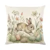 Guirlanda de Coelhinho da Páscoa Almofada Decoração de Feriado Amazon Personalizada Almofada de Sofá Almofada de Cabeceira