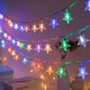 Luzes de Corda Solares de LED para Natal Decoração de Acampamento ao Ar Livre Tenda Casamento Luzes de Estrela Bolas Redondas Luzes do Céu Estrelado