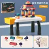 Mesa Multifuncional de Bloques de Construcción para Niños Diversión con Pelotas Tobogán Bloques de Construcción Ensamblables Tamaño Partículas Ensamblaje DIY Juguetes para Niños