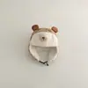 Gorro de Invierno Nuevo Yipan para Bebé con Protección para las Orejas, Gorro Lei Feng para Niñas, Lindo y Cálido, Gorro de Bebé con Forro de Felpa para Niños