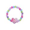 Pulsera de cuentas de princesa con temperamento lindo de dibujos animados, pulsera creativa de cuentas de color caramelo, joyería para niños, pulsera para niños