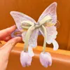 Accesorios para el Cabello de Niña Super Hada Mariposa Tulipán Artefacto para el Cabello Pasador Elegante Niña Pequeña Dulce Princesa Tocado Versátil