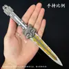 Delta Action Patrón de Nube de Tinta Cuchillo Volador Hailiao 22cm 30cm Cuchillo de Garra Modelo de Juguete de Aleación Sin Afilar