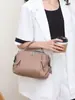 Bolso Cruzado Tipo Carcasa de Cuero de Vaca de Primera Capa, Bolso de Hombro de Moda para Mujer, Bolso de Mano Suave y Práctico, Cuero Genuino con Múltiples Bolsillos