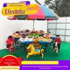 Novo balanço giratório infantil peixe voador carro de balanço cavalo de Tróia praça brinquedo motorizado aeronave de elevação externa