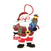 Pingente Feliz Natal Papai Noel Boneco de Neve Placa Pendurada Decoração de Natal para Família
