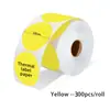 Papel Adhesivo Térmico de Color para Etiquetas, Papel Circular