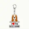 Llavero de Perro Mascota Acrílico Color Impreso En Stock Transfronterizo Regalo Pequeño Creativo