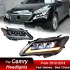 Faros Delanteros Para Toyota Camry 7a Generación 2012-2014 estilo lexus Ensamblaje de Faro LED Alta Configuración Lente Proyector Kit de Accesorios