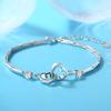 Japón y Corea del Sur personalidad dulce simple pulsera de doble corazón Pulsera Corazón a Corazón joyería pulsera de corazón una generación de cabello