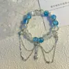 Pulseira de Vidro Gradiente Explosão de Meteoro do Fundo do Mar Estrela Design Personalizado de Nicho Joias de Alta Qualidade Pulseira para Casal Melhor Amigo
