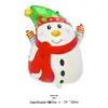 Natal Transfronteiriço Papai Noel Bengala Alce Floco de Neve Boneco de Neve Desenho Animado Balão de Alumínio Decoração de Festa de Natal Bola