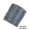 Gran oferta transfronteriza de cuerda de cera de 2 mm de Corea del Sur para collar, cuerda de cera, cuerda de cuero de imitación, hecha a mano, material para pulseras DIY, accesorios de joyería.