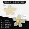 Accesorios de Hebilla para Zapatos Estilo Coreano Girasol DIY, Hebilla para Cordones, Botón Decorativo de Flor de Cinco Pétalos Colorida Translúcida para Cordones